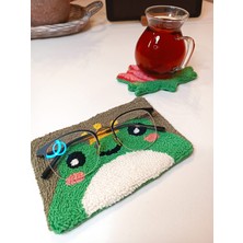 2'li Kurbağa Gözlük ve Bardak Altlığı