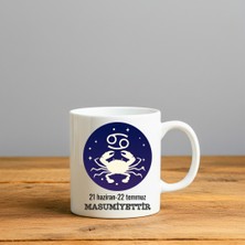 Finka Dekor Yengeç Burcu Hediyelik-Seramik Kupa Bardak