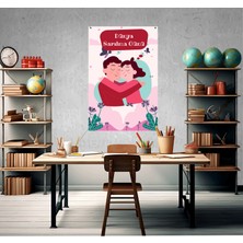 Deko Gonya Dünya Sarılma Günü Temalı Fotoğraf Panosu Branda 100X150