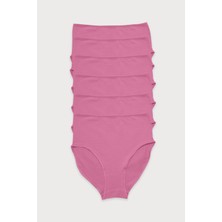 Malabadi Kadın Gül Kurusu 6 Lı Paket Modal Yüksek Bel Slip Külot 1955