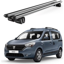 Today Auto Pençe Dacia Dokker VAN(2012 ve Sonrası) Uyumlu Gri Ara Atkı Port Bagaj Tavan Barı