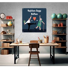 Deko Gonya Yaşlılara Saygı Haftası Temalıfotoğraf Panosu Branda 100X100