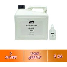 VRM Vernikrecinemarketi Rtv-2 Yarı Şeffaf - Ekstra Yumuşak Kalıp Silikonu - 5 kg