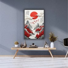 Japon Sanatı Temalı Dekoratif Cam Tablo