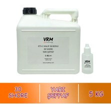 VRM Vernikrecinemarketi Rtv-2 Yarı Şeffaf - Sert Kalıp Silikonu (30 Shore) - 5 kg