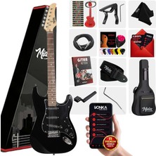 Midex RPH-30BK Full Black Profesyonel Elektro Gitar (Çanta Askı Capo Pena Kablo)