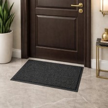 Agkhome Pvc Tabanlı Kaymaz Kapı Önü Paspası Koyu Gri 60 x 40 cm
