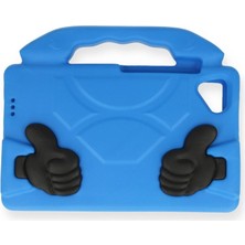 Lenovo Tab M10 TB328FU Kılıf Like Stantlı Tablet Silikon - Mavi