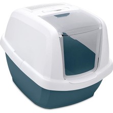 İmac Imac Maddy Junıor Kapalı Kedi Tuvaleti Petrol Mavi 57x43x41cm