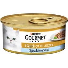 Purina Gourmet Gold Ispanak Soslu Okyanus Balıklı Kedi Konservesi 85 gr
