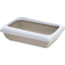 İmac Imac Duo Kedi Tuvaleti + Kürek Bej/beyaz 59x40x28cm