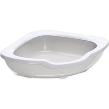Imac Fred Açık Köşe Kedi Tuvaleti Bej/beyaz 51X51X15,5CM