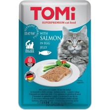 Tomi Kedi Somon Ve Yumurta Tahılsız Pouch Mama 100gr (pate)