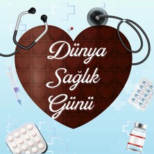 Deko Gonya Dünya Sağlık Günü Fotoğraf Panosu Branda 100X100