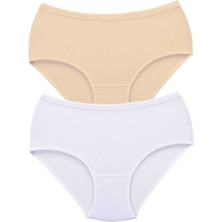 2 Adet Tutku Kadın Yüksek Bel Bato Kalın Lastik Külot S9 Nemere