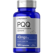 Horbaach Pqq Pyrroloquinoline Quinone 40 Mg 120 Capsules - Non Gmo - Gluten Free