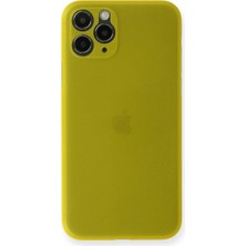 Iphone 11 Pro Max Kılıf Pp Ultra Ince Kapak - Sarı