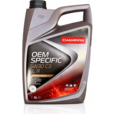 Motorx Oem Specific 5W-30 C3 Ll Iıı 5 Litre Yüksek Performanslı, Tam Sentetik, Üstün Motor Koruma Yağı