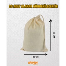 Atiker Dokuma Ham Bez Kese Çok Amaçlı 25X32CM 20 Adet