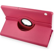 Huawei Mediapad T5 10 Kılıf 360 Tablet Deri Kılıf - Pembe