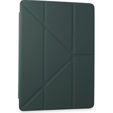 Samsung Galaxy Tab A9 Kılıf Kalemlikli Mars Tablet Kılıfı - Koyu Yeşil