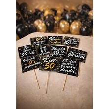 Bi Tutam Mutluluk 50 Yaş Konuşma Balonları 10 Adet