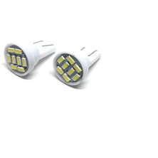 T10 LED Park Ampulu 8 Ledli Beyaz 2'li Nemere