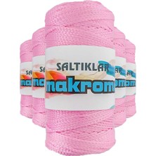 5 Adet Polyester Makrome Ipi 1545 Pembe 100 gr Nemere