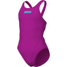 Arena Girl's Team Swim Tech Solid Çocuk Pembe Yüzücü Mayo 004764905