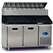 Dampak Pizza Hazırlık Buzdolabı Yüksek Model Tek KAPILI196 Litre 100 x 70 x 133 (Cm)
