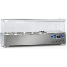 Dampak Soğutmalı Set Üstü Salad Bar 5 Küvet 120 x 35 x 40 (Cm)