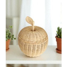 Felis Arte Doğal Rattan Elma Sepet