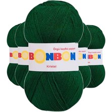 5 Adet Kristal El Örgü Lif Ipi Koyu Yeşil 98596 Nemere