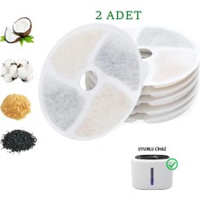 Petsi Aktif Karbon Yedek Filtre 2 Adet (Kiwi KPF-10550 Su Pınarı Uyumlu)