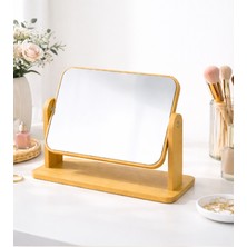 Gaman Yeni Model Yatay Tasarım El Aynası Masa Aynası Makyaj Aynası Ayarlanabilir Makeup Mirror 18X13CM
