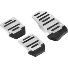 Universal Manuel Metal Pedal Seti 3 Parça Krom Siyah Nemere