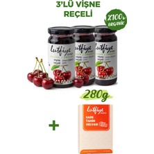 Lutfiye Organik Vişne Reçeli 3’lü Set – Şekeri Meyveden