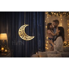Hein Aynalı Pleksi Hilal Oda Duvar Kapi Süslemelesi