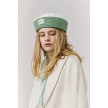 Betty Bands Kadın Yeşil Yazlık Marin Şapka – Retro Sailor Bere Bohem Stil