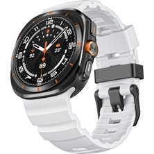 Nextron Samsung Galaxy Watch 7 Ultra 47MM Uyumlu Yüksek Kalite Ayarlanabilir Yumuşak Spor Silikon Kordon