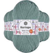 5 Adet Baby One Tüylenmeyen El Örgü Ipi Yünü Azur K493 Nemere