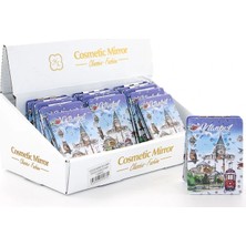 Taşlı Istanbul Tasarımı El Aynası Ince Model 24 Nemere