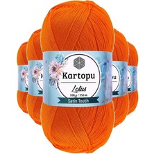 5 Adet Lotus Bikini Büstiyer Bluz Örgü Ipi  K273 Turuncu Nemere