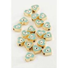 Kalp Göz Mineli Bileklik ve Kolye Ucu Aparatı 1 Adet Nemere