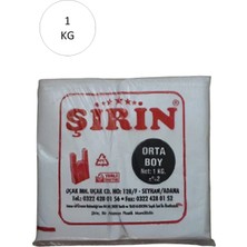 Beyaz Kalın Atlet Poşet Orta Boy 28X50 cm 1 kg 1 Paket (Takriben 75 Adet) Nemere