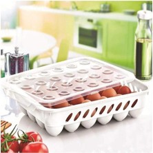 Yumurta Kapalı Saklama Kabı 24'lü Beyaz Nemere