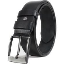 Rky Serenity %100 Hakiki Deri 4,5 cm Siyah Erkek Kemer