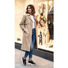 Punto 258127 Kadın Hakiki Deri Fermuarlı Lastikli Spor Ayakkabı