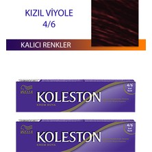 2 Adet Single Tüp Boya Saç Boyası Kızıl Viyole 4/6 Nemere
