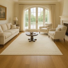 Agkhome Ivory 7277 %100 Yün Parça Halı 170x260 Cm